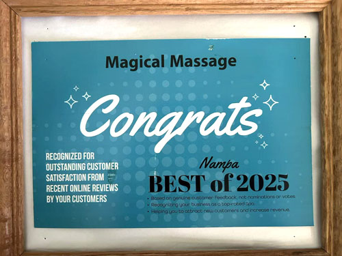 Serene spa environment and ambiance at Magical Massage Nampa